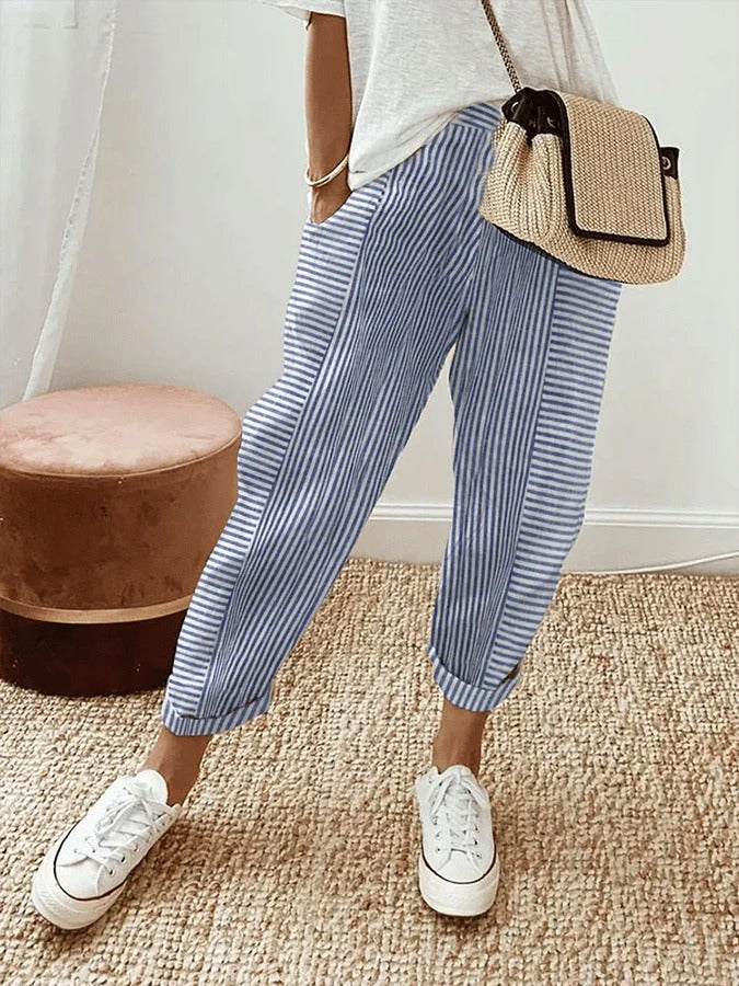 Lola | Casual Zomerbroeken met Ruime Pasvorm
