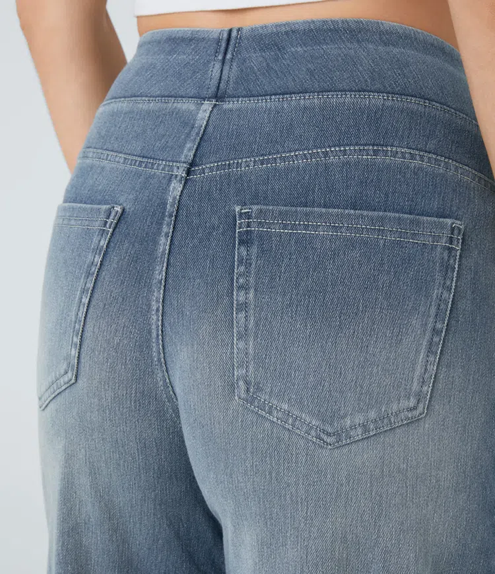 Solène - Jeans met Wijde Pijpen Relaxed Fit