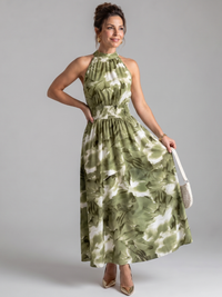 Celestine | Kleurrijke Print-Midikleed
