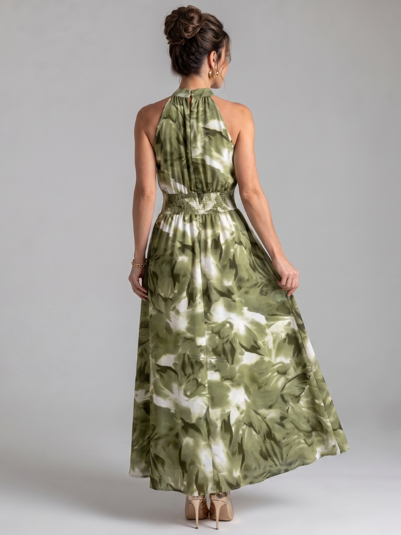 Celestine | Kleurrijke Print-Midikleed