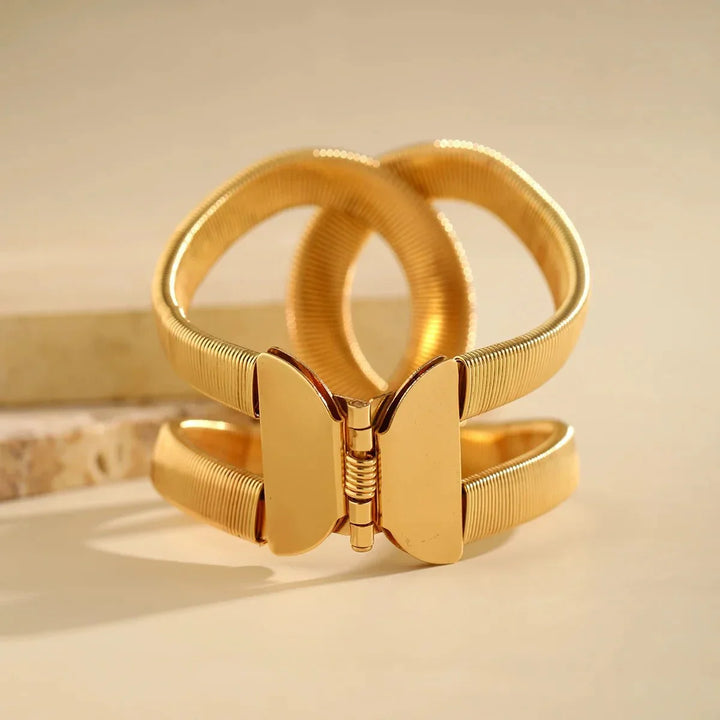 Chunky Spiraal Cuff Bracelet