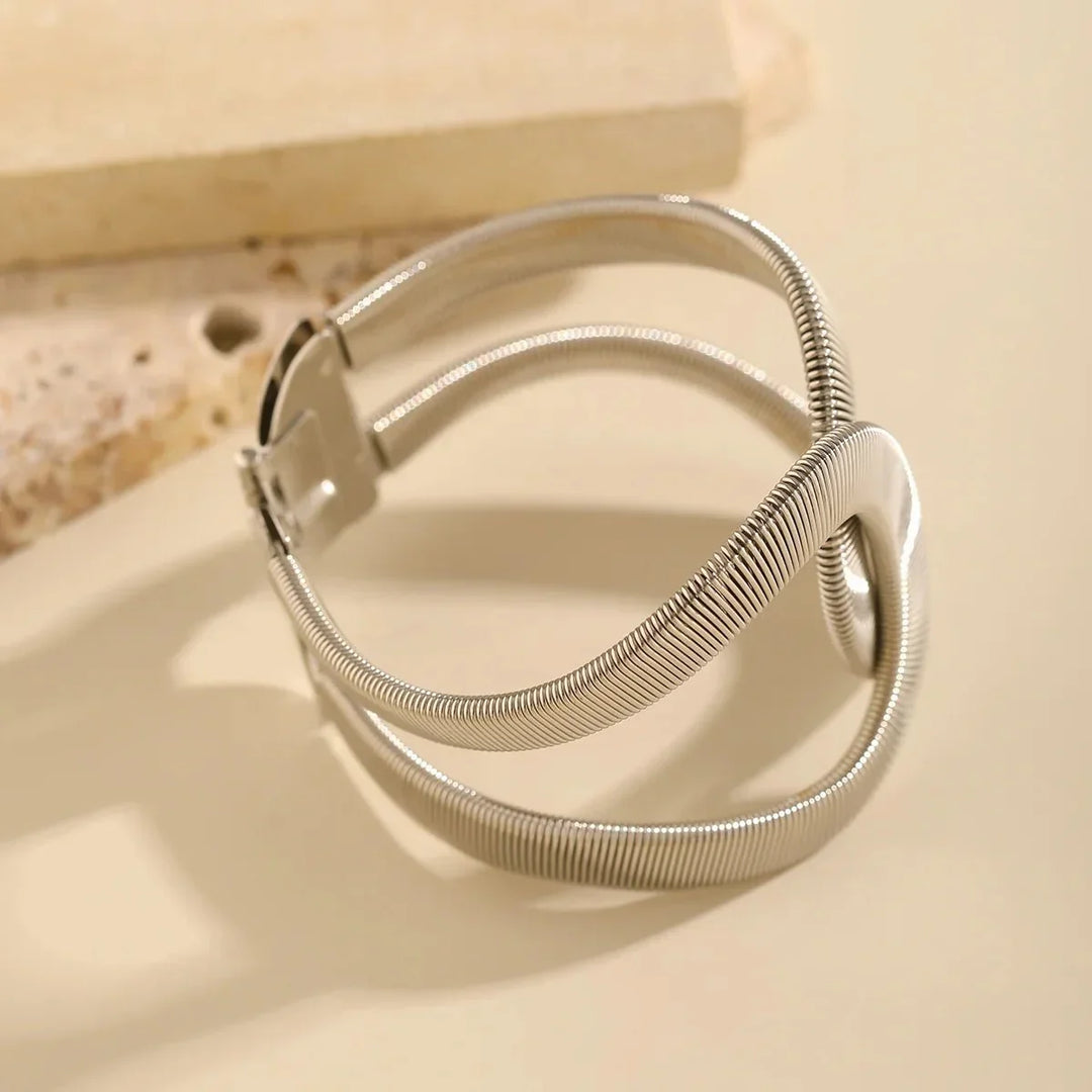 Chunky Spiraal Cuff Bracelet