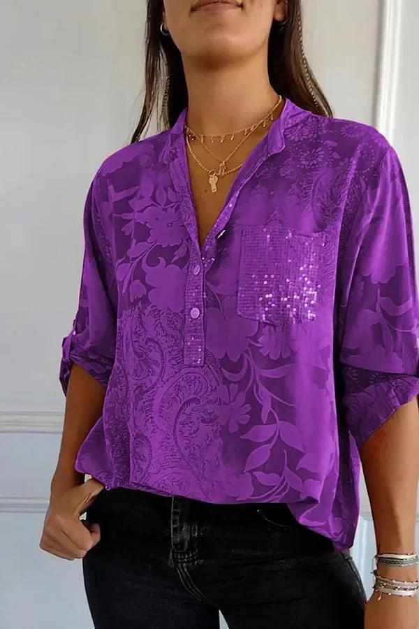Pauline | Elegante Pailletten Top
