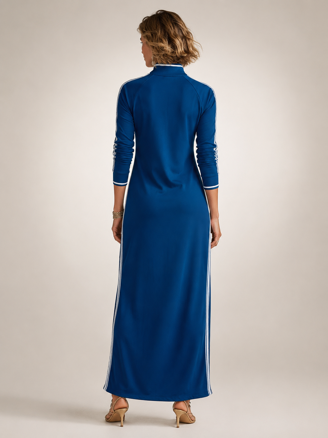 Frieda | Minimalistisch Sweatkleed in Maxi-lengte