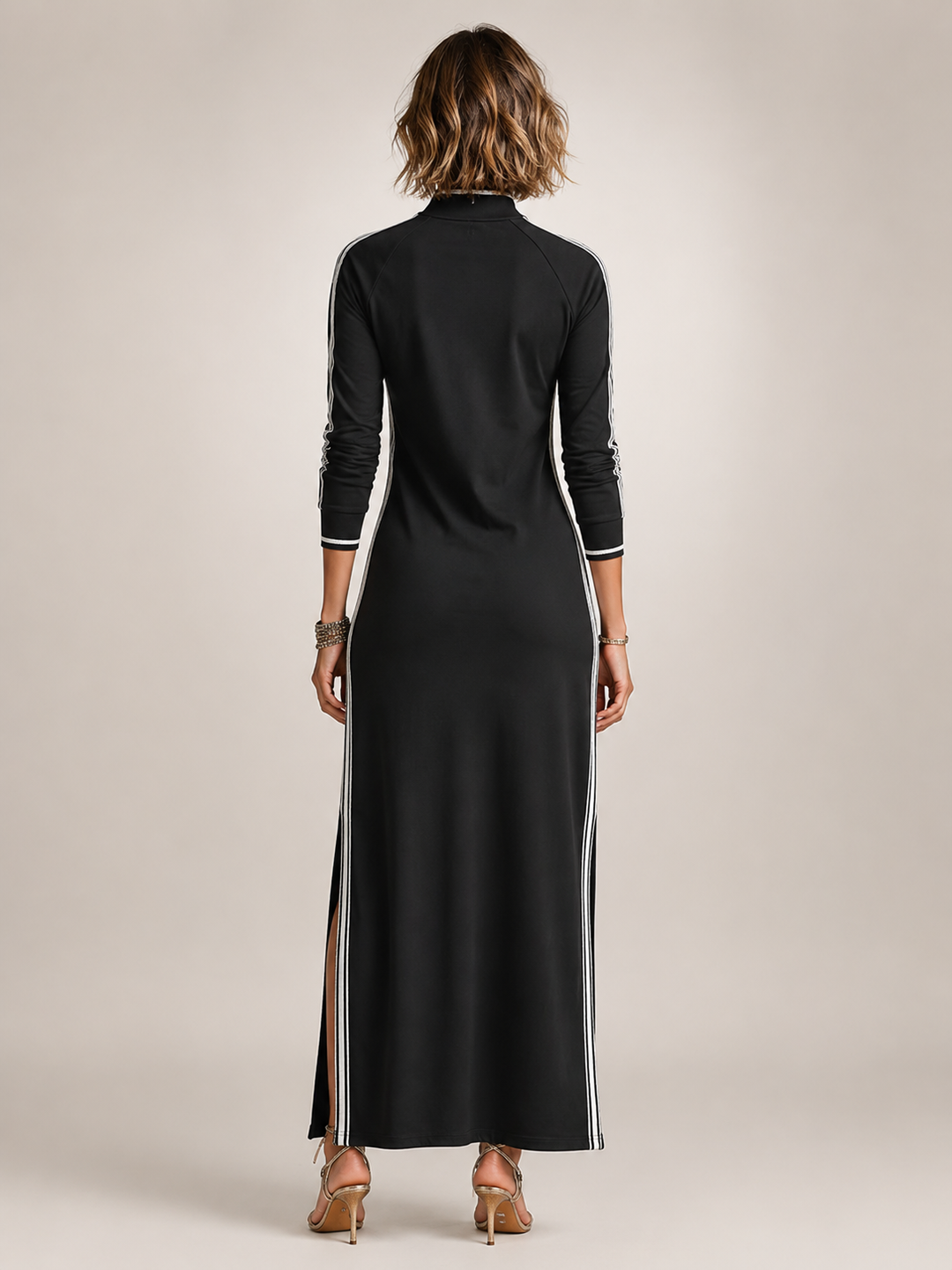 Frieda | Minimalistisch Sweatkleed in Maxi-lengte