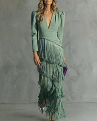 Chiara - Elegante jurk met franjes