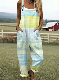 Peyton | Salopette Pastel in Ruit