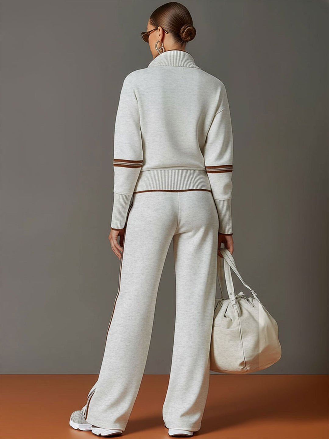Marietta – blouse en broek met wijde pijpen