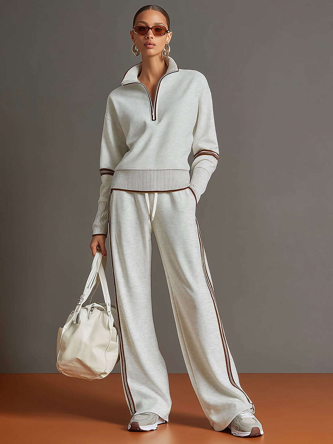 Marietta – blouse en broek met wijde pijpen