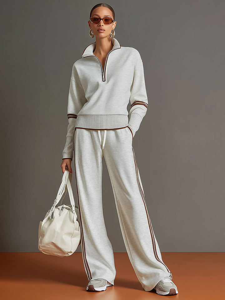 Marietta – blouse en broek met wijde pijpen