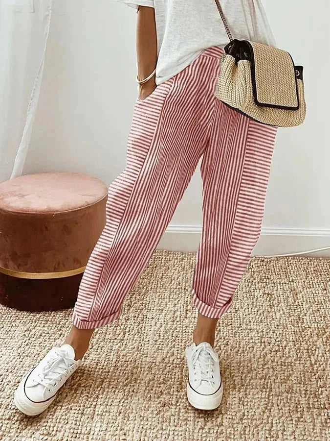 Lola | Casual Zomerbroeken met Ruime Pasvorm