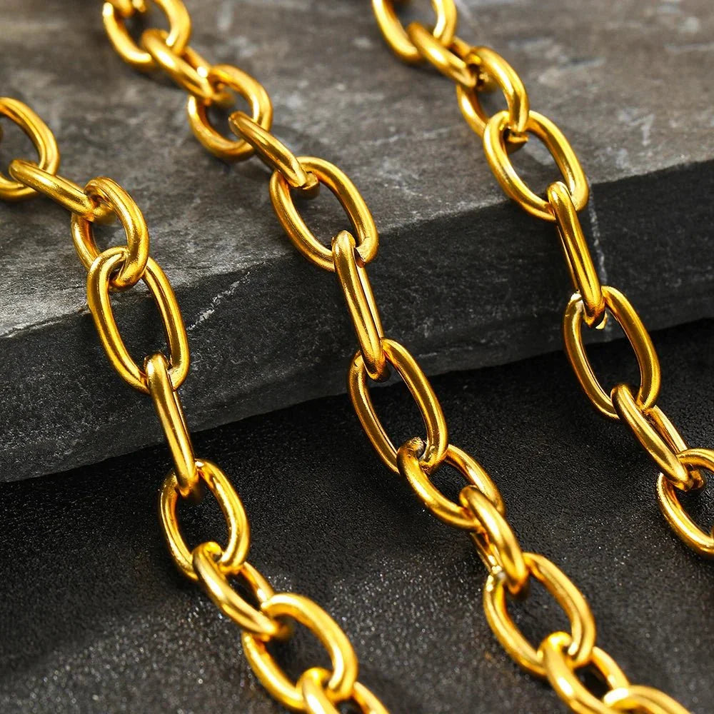 Set van eenvoudige clipketting en armband
