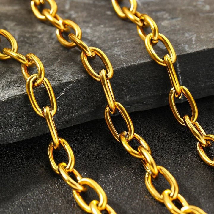 Set van eenvoudige clipketting en armband